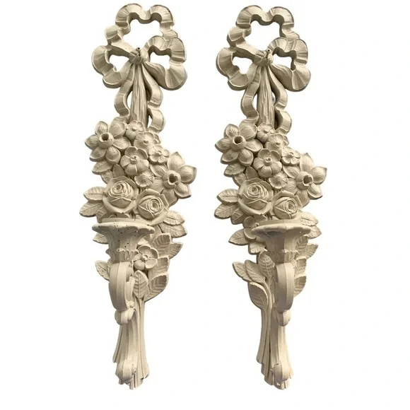 Vintage Sconce Candlestick Holder 1969 Candleholder Syroco 4089